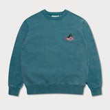 L&L – Mole Diver – Pull ras du cou '86 turquoise