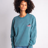 L&L – Mole Diver – Pull ras du cou '86 turquoise