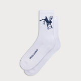L&L – Chaussettes de sport NFL Classics Colts Logo '90 blanches