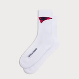 L&L – Chaussettes de sport NFL 23 Series Patriots – '90 blanches