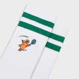 L&L – Mouse Tennis – Chaussettes de sport '90 blanches