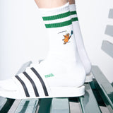 L&L – Mouse Tennis – Chaussettes de sport '90 blanches