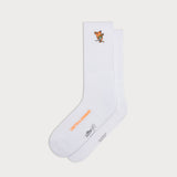 L&L – Mouse Fries – Chaussettes de sport '90 blanches