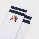 L&L – Obélix Profile – Chaussettes de sport '90 blanches