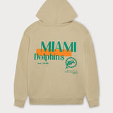 L&L – NFL Classics Dolphins – Sweat à capuche boxeur beige '76