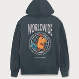 L&L – Maus Worldwide – Sweat à capuche '18 Street bleu marine