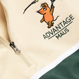L&L – Mouse Tennis – '83 Half Zip crème/vert