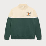 L&L – Mouse Tennis – '83 Half Zip crème/vert