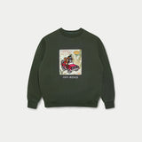 L&L – Mole Off-Road – Pull ras du cou '86 pour enfant vert