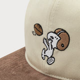 L&L – Snoopy Backyard Bowl – Casquette Snapback Team '98 crème/marron