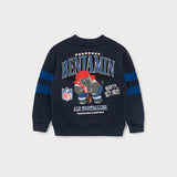 L&L – NFL Benjamin en tant que footballeur – Pull Box '96 ENFANT bleu marine