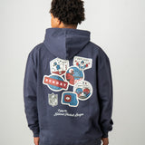 L&L – NFL Core – Sweat à capuche Boxer '76 bleu marine