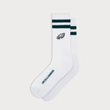 L&L – Chaussettes de sport NFL Classics Eagles Stripes – '90 blanches