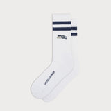 L&L – Chaussettes de sport classiques NFL Seahawks Stripes – '90 blanches