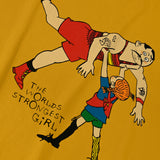 L&L – Långstrump Strongest Girl – T-shirt jaune du groupe '89