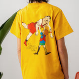 L&L – Långstrump Strongest Girl – T-shirt jaune du groupe '89