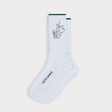 L&L – Datterich Dorscht – Chaussettes de sport '90 blanc