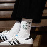 L&L – Datterich Dorscht – Chaussettes de sport '90 blanc