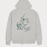 L&L – Datterich Gewinne – Sweat à capuche zippé '90 Athletic gris