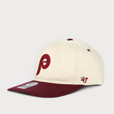 TPG – '47 Brand MLB Phillies Mongram – Casquette Hitch crème/rouge Taille : TAILLE UNIQUE