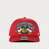 TPG – '47 Brand NHL Blackhawks Laurel – Casquette de capitaine rouge Taille : TAILLE UNIQUE