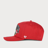 TPG – '47 Brand NHL Blackhawks Laurel – Casquette de capitaine rouge Taille : TAILLE UNIQUE