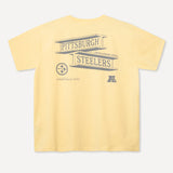 L&L – NFL Classics Steelers – T-shirt jaune '89 Band