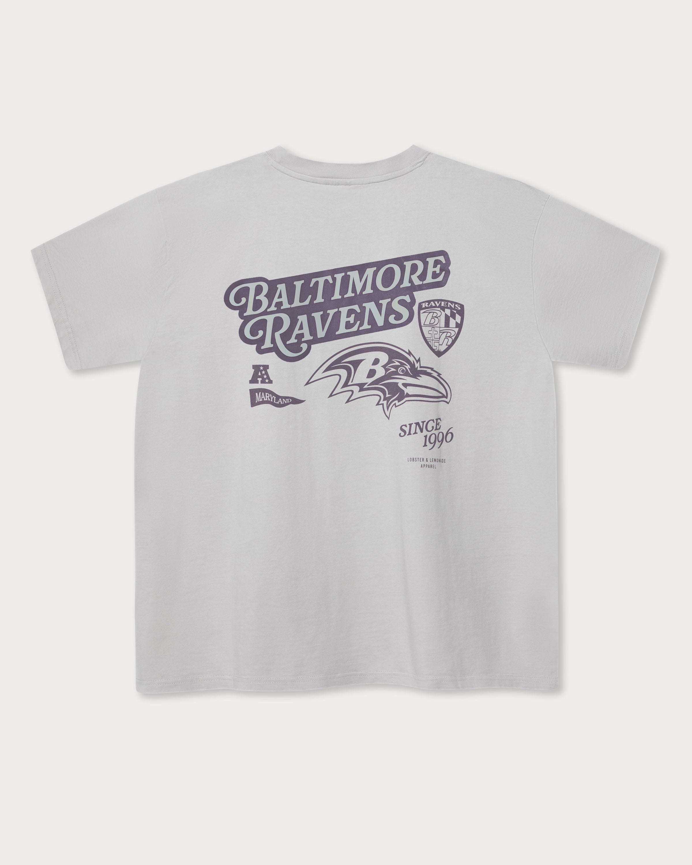 L&L – NFL Classics Ravens – '89 Band T-Shirt gray – Lobster & Lemonade