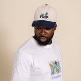 L&L – Flip Relaxed – Casquette Promo '80 blanc/bleu Taille : Taille unique