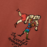 L&L – Långstrump Strongest Girl – '96 Box Sweater red