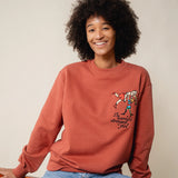 L&L – Långstrump Strongest Girl – '96 Box Sweater red
