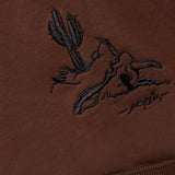 L&L – Lucky Luke Lonesome Ranch – '90 Athletic Zip Hoodie brown