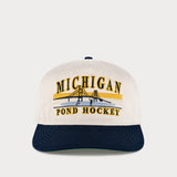 TPG – Celly Hockey Michigan Pond Hockey – Casquette Snapback crème/bleu marine