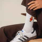 L&L – Mouse Heart – '90 Sport Socks white