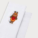 L&L – Mouse Heart – '90 Sport Socks white