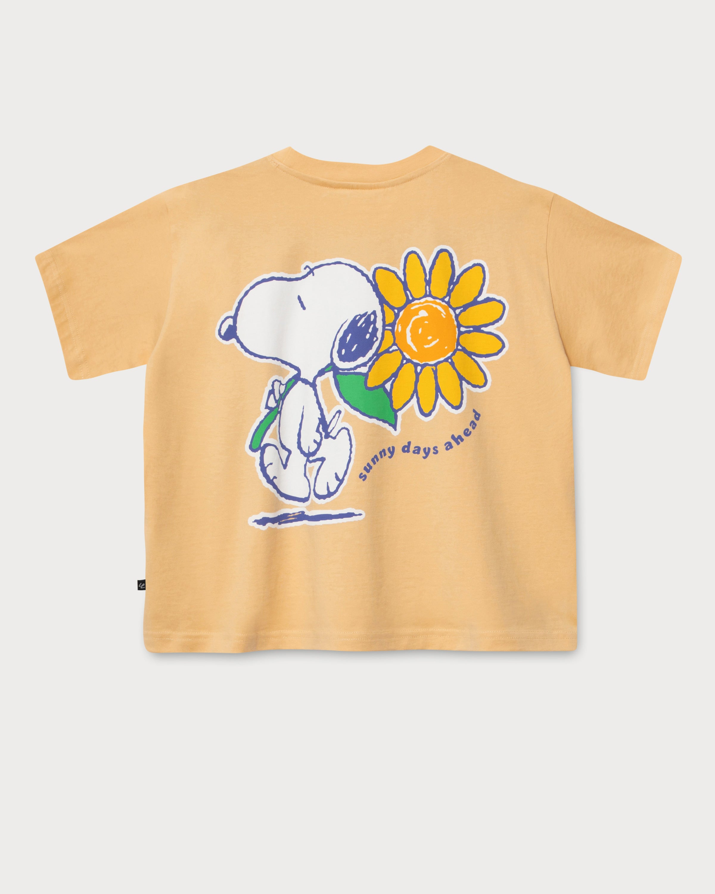 Snoopy T-Shirt Women's Crop Top Sand Yellow | Lobster & Lemonade