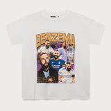 TPG – Retro Football Gang Benzema – T-Shirt blanc
