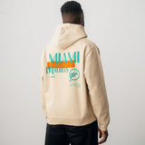 L&L – NFL Classics Dolphins – Sweat à capuche boxeur beige '76