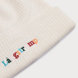 L&L – Långstrump Colorful Script – '04 Fisherman Beanie crème Taille : TAILLE UNIQUE