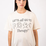 TPG – Catharsis ALLONS TOUS EN THÉRAPIE – T-Shirt crème