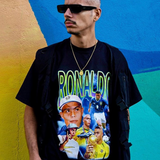 TPG – Retro Football Gang Ronaldo Fenomeno – T-shirt noir