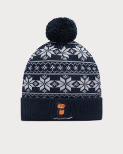 L&amp;L – Mouse Ski – Bonnet '14 bleu marine/blanc Taille : TAILLE UNIQUE