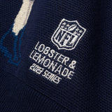 L&amp;L – NFL 23 Series Colts Quarterback – Pull en tricot bleu marine '81