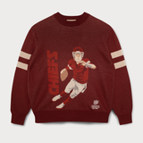 L&amp;L – NFL 23 Series Chiefs Quarterback – Pull en tricot marron '81
