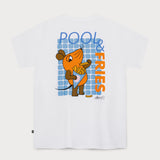 L&amp;L – Mouse Pool &amp; Fries – T-shirt blanc Campus '94