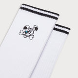 L&amp;L – Idéfix Profile – Chaussettes de sport '90 blanches