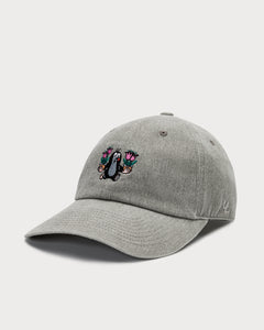 L&amp;L – Mole Flowers – Casquette Dad '16 grise Taille : TAILLE UNIQUE