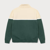 L&amp;L – Mouse Tennis – '83 Half Zip crème/vert