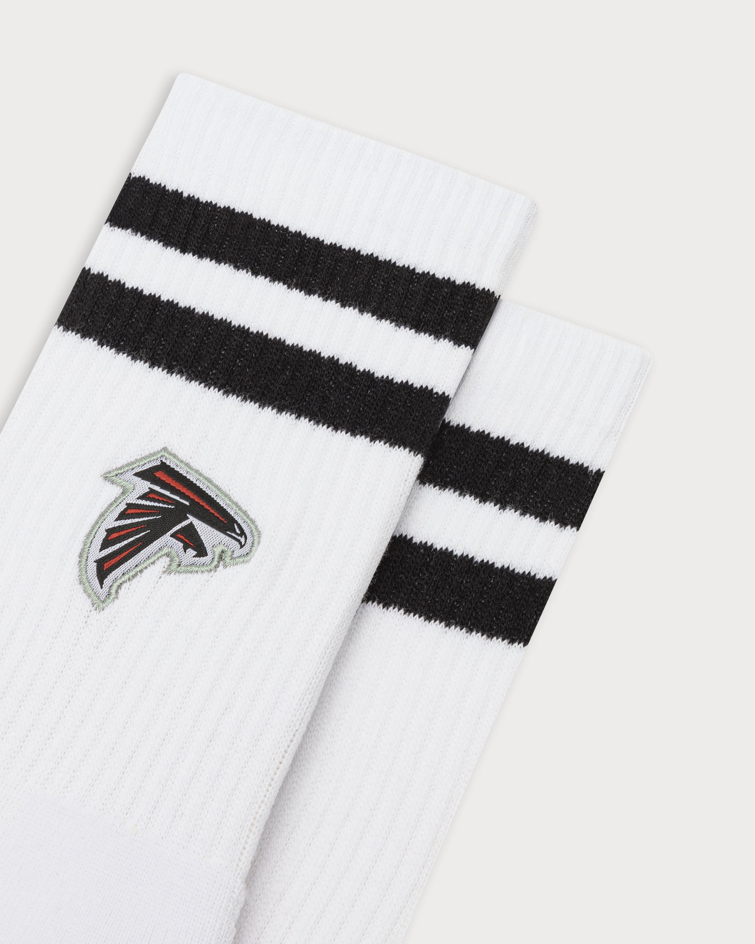 Nfl Pattern Socks L&L – NFL Classics Falcons Stripes – ’90 Sport Socks white – Lobster ...