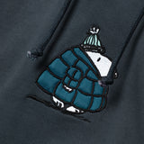 L&amp;L – Snoopy Puffer – Sweat à capuche '18 Street bleu marine